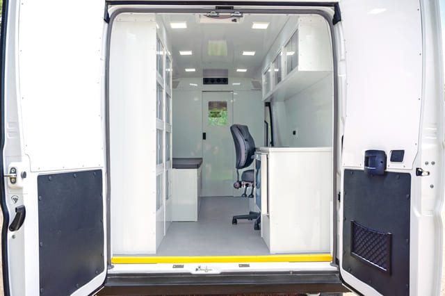 AVAN Mobility Mobile Clinic Unit rear view