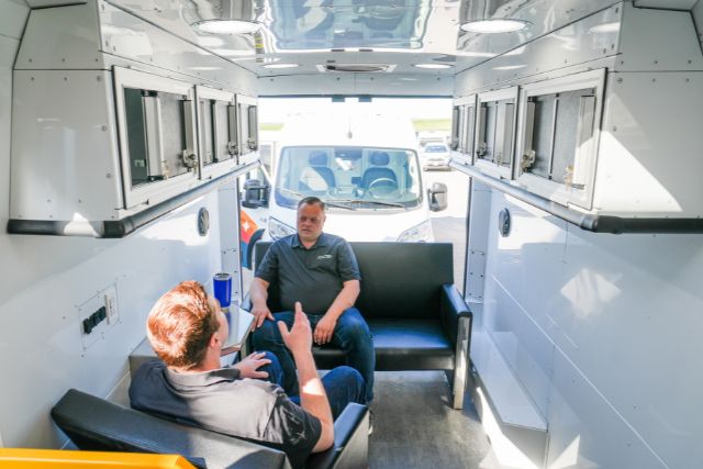 Interior of a Mobile Counseling VAn