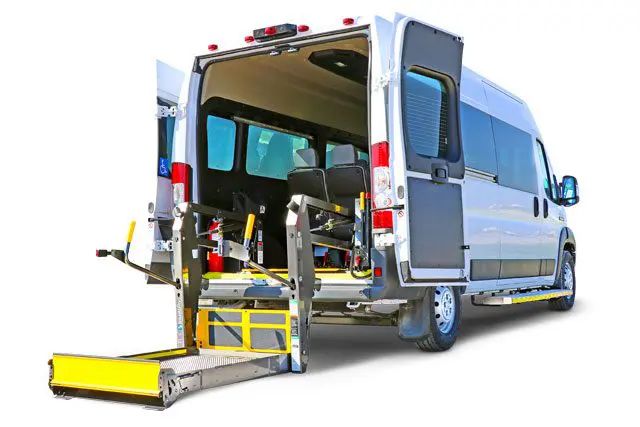 Wheelchair van lift