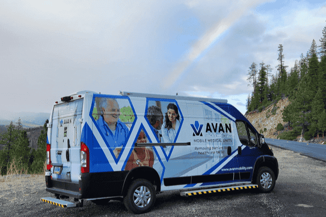 AVAN mobile medical vehicle wrap