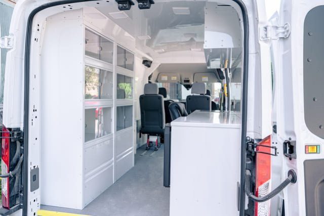 Interior view of a Mobile Outreach Van