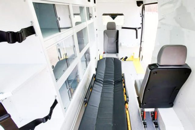 Mobile Response Unit Van with AutoFloor for seating arrangements and stretcher space